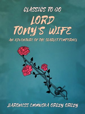 cover image of Lord Tony's Wife